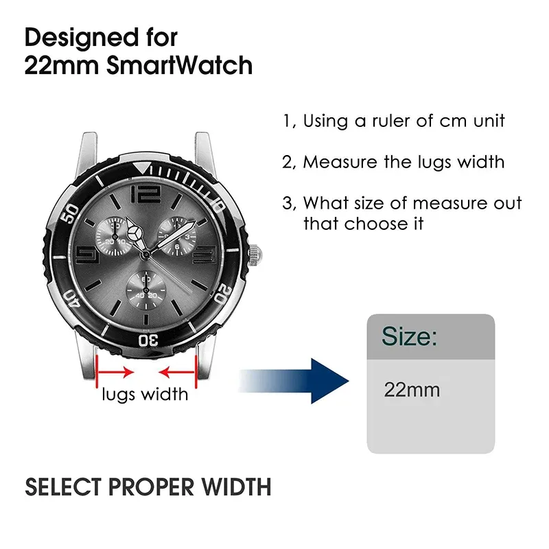 Bracelet silicone 22 mm pour Redmi Watch 5 Active/Lite