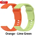 Bracelet silicone 22 mm pour Redmi Watch 5 Active/Lite – Couleur du bracelet Orange - Lime Green