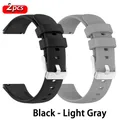 Bracelet silicone 22 mm pour Redmi Watch 5 – Couleur du bracelet Black - Light Gray