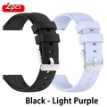 Bracelet silicone 22 mm pour Redmi Watch 5 – Couleur du bracelet Black - Light Purple