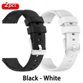 Bracelet silicone 22 mm pour Redmi Watch 5 – Couleur du bracelet Black - White