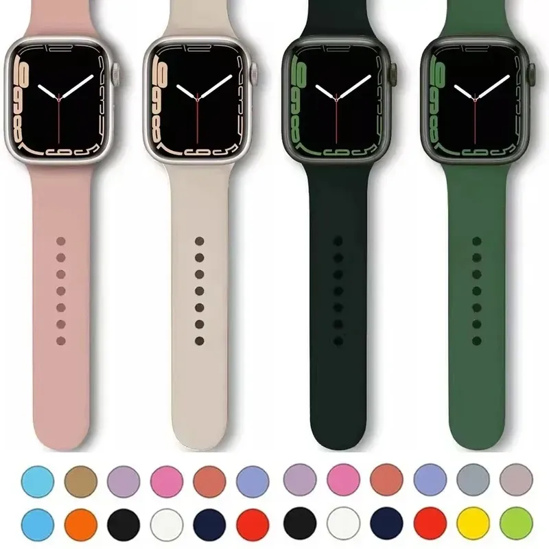 Bracelet silicone Apple Watch 38 à 49 mm sport