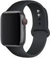 Bracelet silicone Apple Watch 38 à 49 mm sport – Couleur du bracelet Black