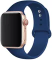 Bracelet silicone Apple Watch 38 à 49 mm sport – Couleur du bracelet Cobalt blue