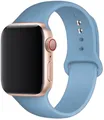 Bracelet silicone Apple Watch 38 à 49 mm sport – Couleur du bracelet Cornflower