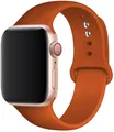 Bracelet silicone Apple Watch 38 à 49 mm sport – Couleur du bracelet Dark orange
