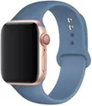 Bracelet silicone Apple Watch 38 à 49 mm sport – Couleur du bracelet Denim Blue
