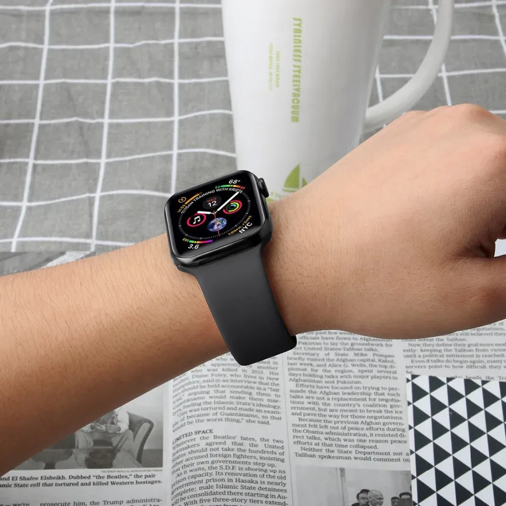 Bracelet silicone Apple Watch 38 à 49 mm sport