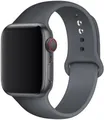 Bracelet silicone Apple Watch 38 à 49 mm sport – Couleur du bracelet Gray