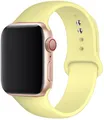 Bracelet silicone Apple Watch 38 à 49 mm sport – Couleur du bracelet Lemon Cream