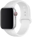Bracelet silicone Apple Watch 38 à 49 mm sport – Couleur du bracelet Light White