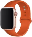 Bracelet silicone Apple Watch 38 à 49 mm sport – Couleur du bracelet Orange