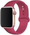 Bracelet silicone Apple Watch 38 à 49 mm sport – Couleur du bracelet Pomegranate