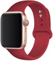 Bracelet silicone Apple Watch 38 à 49 mm sport – Couleur du bracelet Rose Red