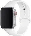 Bracelet silicone Apple Watch 38 à 49 mm sport – Couleur du bracelet White