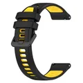 Bracelet silicone bicolore 18 à 22 mm Garmin – Couleur du bracelet Black Yellow