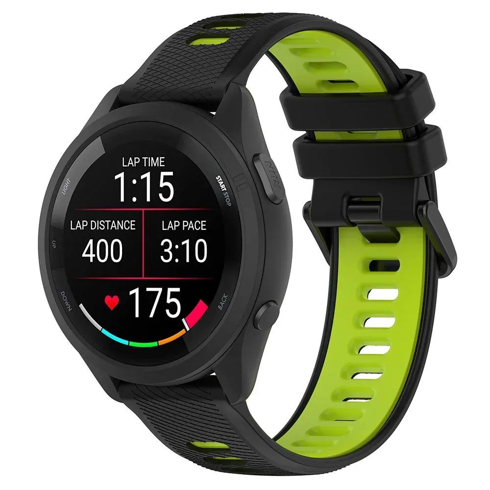 Bracelet silicone bicolore 18 à 22 mm Garmin