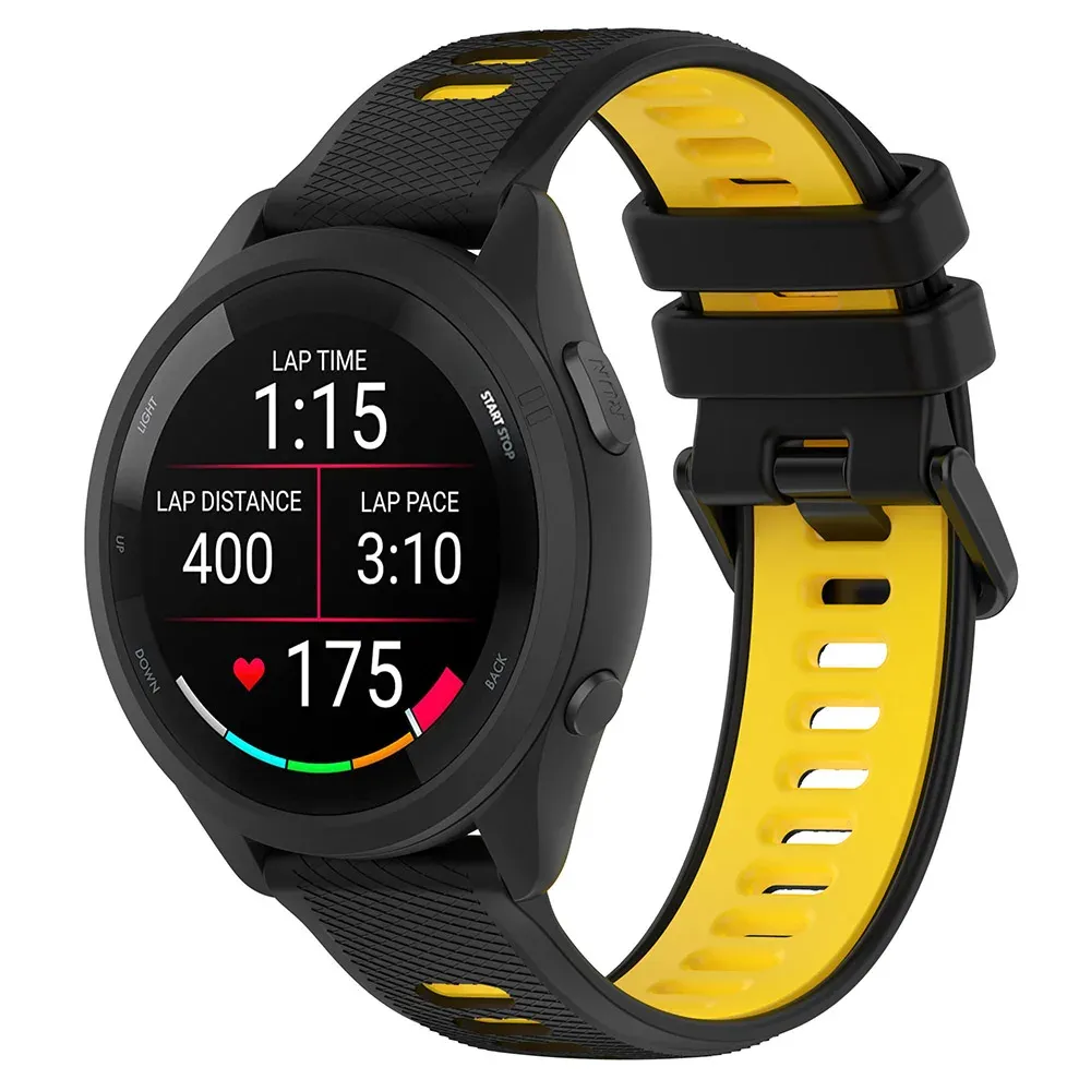 Bracelet silicone bicolore 18 à 22 mm Garmin