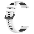 Bracelet silicone bicolore 18 à 22 mm Garmin – Couleur du bracelet White Black