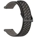 Bracelet silicone bicolore 22 mm Suunto – Couleur du bracelet BLANC NOIR (06)