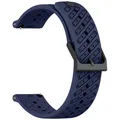 Bracelet silicone bicolore 22 mm Suunto – Couleur du bracelet Noir gris (09)