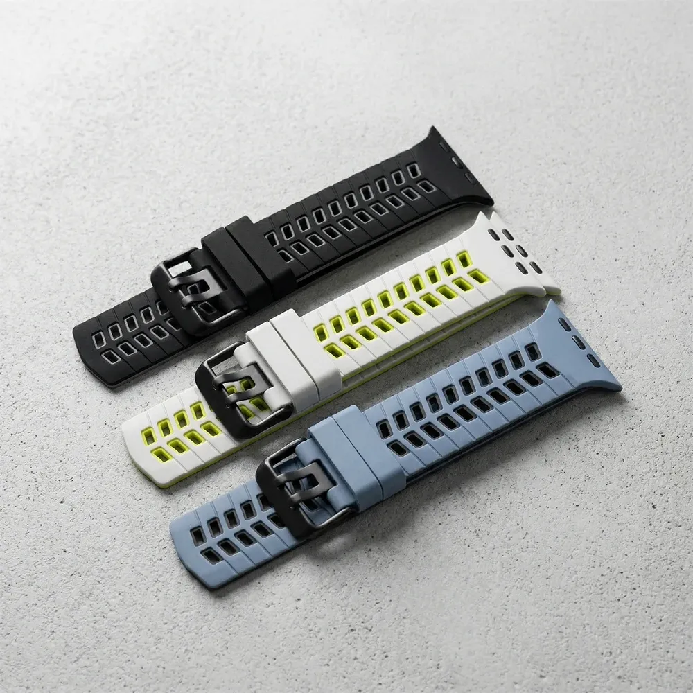 Bracelet silicone bicolore 44 à 49 mm Apple Watch