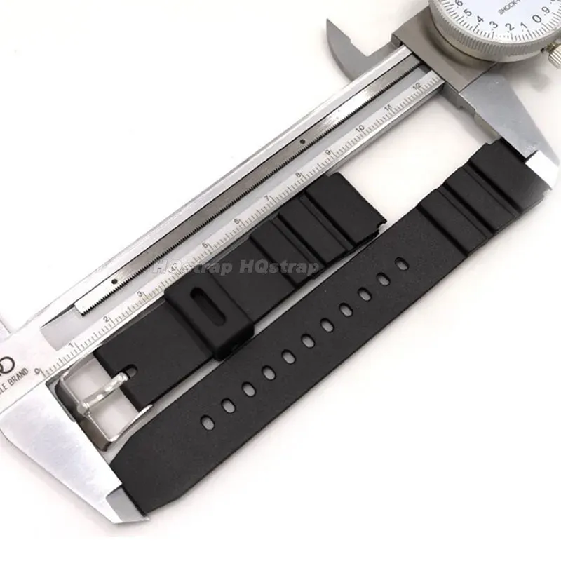 Bracelet silicone caoutchouc 18 à 28 mm sport étanche