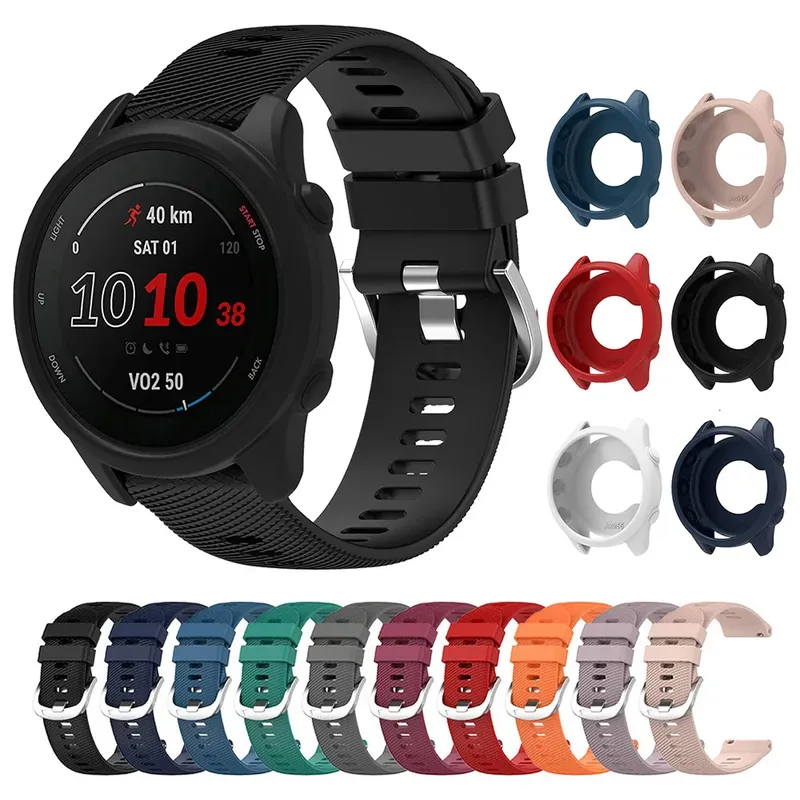 Bracelet silicone et étui pour Garmin Forerunner
