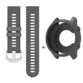Bracelet silicone et étui pour Garmin Forerunner – Couleur du bracelet Gray