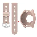 Bracelet silicone et étui pour Garmin Forerunner – Couleur du bracelet Light Pink
