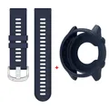 Bracelet silicone et étui pour Garmin Forerunner – Couleur du bracelet Minight Blue