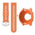 Bracelet silicone et étui pour Garmin Forerunner – Couleur du bracelet Orange