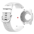 Bracelet silicone et étui pour Garmin Forerunner – Couleur du bracelet White