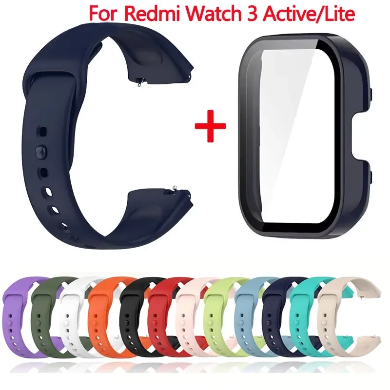 Bracelet silicone et étui pour Xiaomi Redmi Watch 3 Active