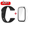 Bracelet silicone et étui pour Xiaomi Redmi Watch 3 Active – Couleur du bracelet black transparent