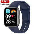 Bracelet silicone et étui pour Xiaomi Redmi Watch 3 Active – Couleur du bracelet dark blue Strap