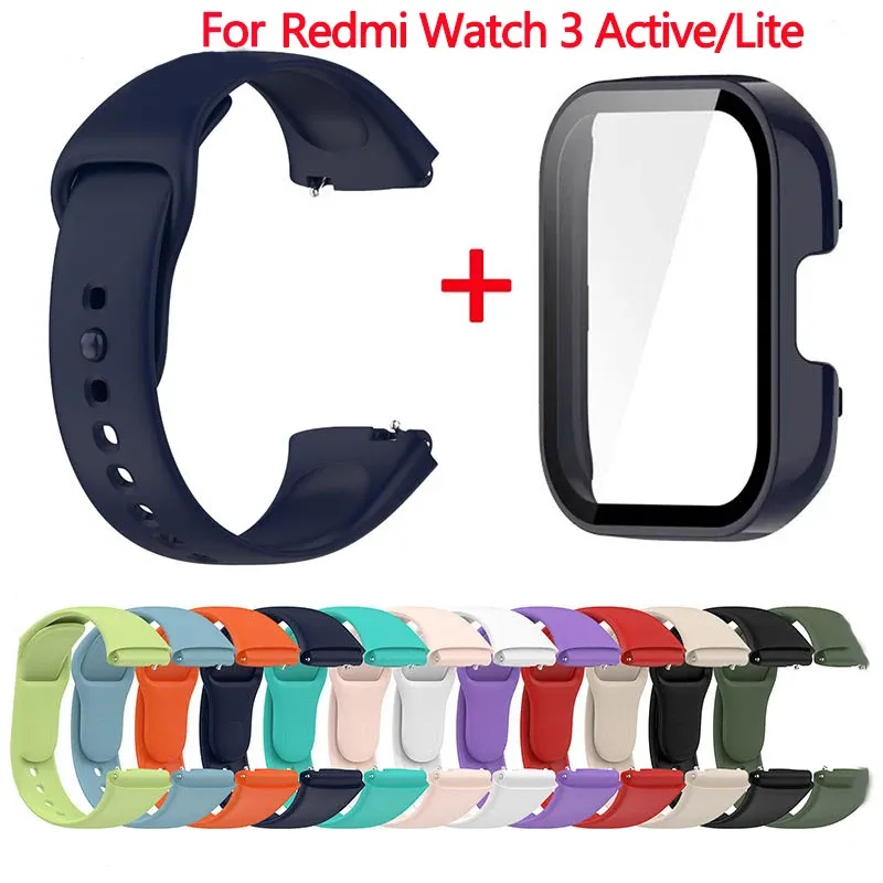 Bracelet silicone et étui pour Xiaomi Redmi Watch 3 Active