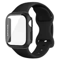 Bracelet silicone et verre pour Apple Watch 40 à 46 mm – 1