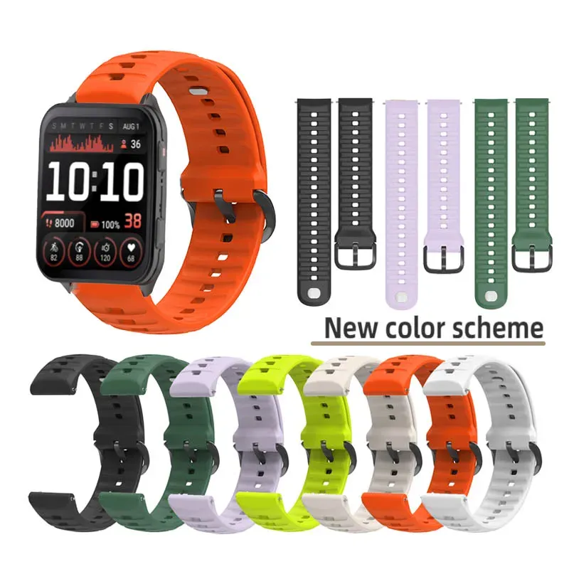 Bracelet silicone étanche pour montre 24 mm