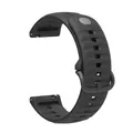 Bracelet silicone étanche pour montre 24 mm – Couleur du bracelet Black