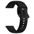Bracelet silicone fixation rapide 20 et 22 mm Amazfit – Couleur du bracelet Black