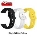Bracelet silicone fixation rapide 20 et 22 mm Amazfit – Couleur du bracelet Black-White-Yellow