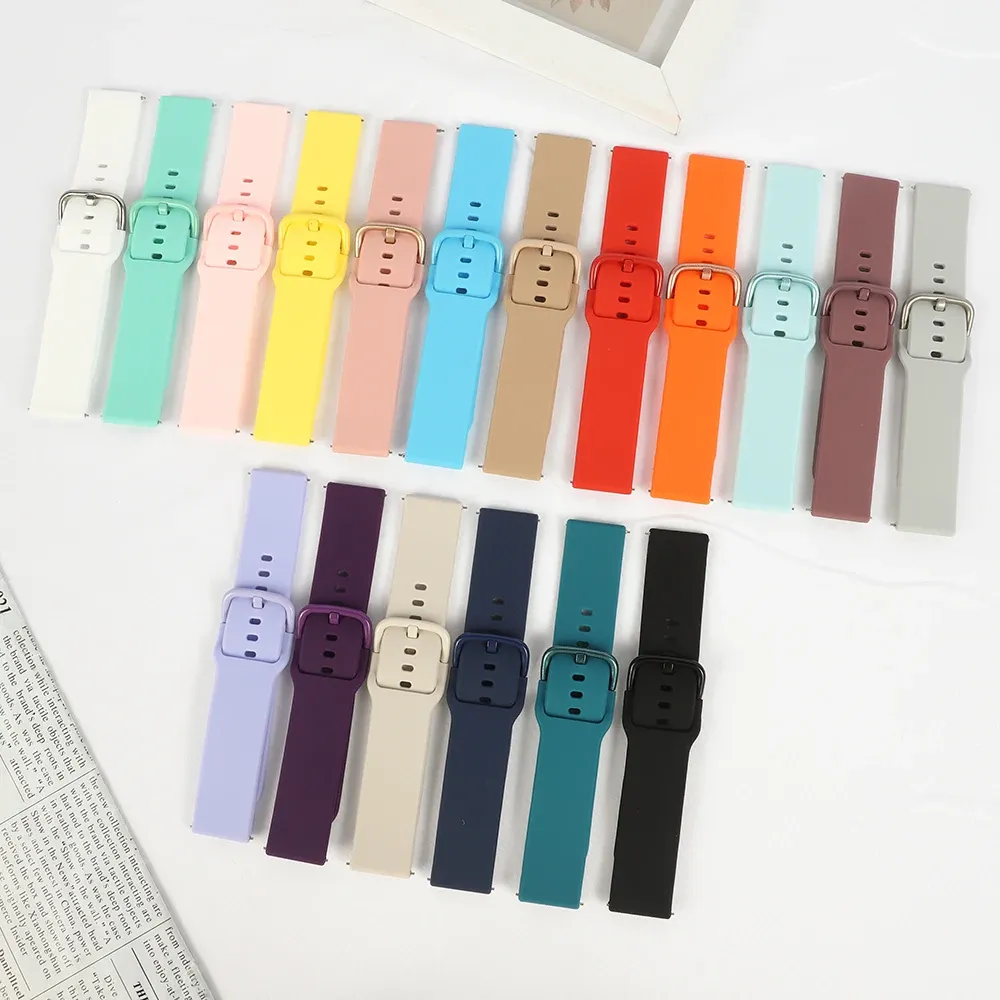 Bracelet silicone fixation rapide 20 et 22 mm Amazfit