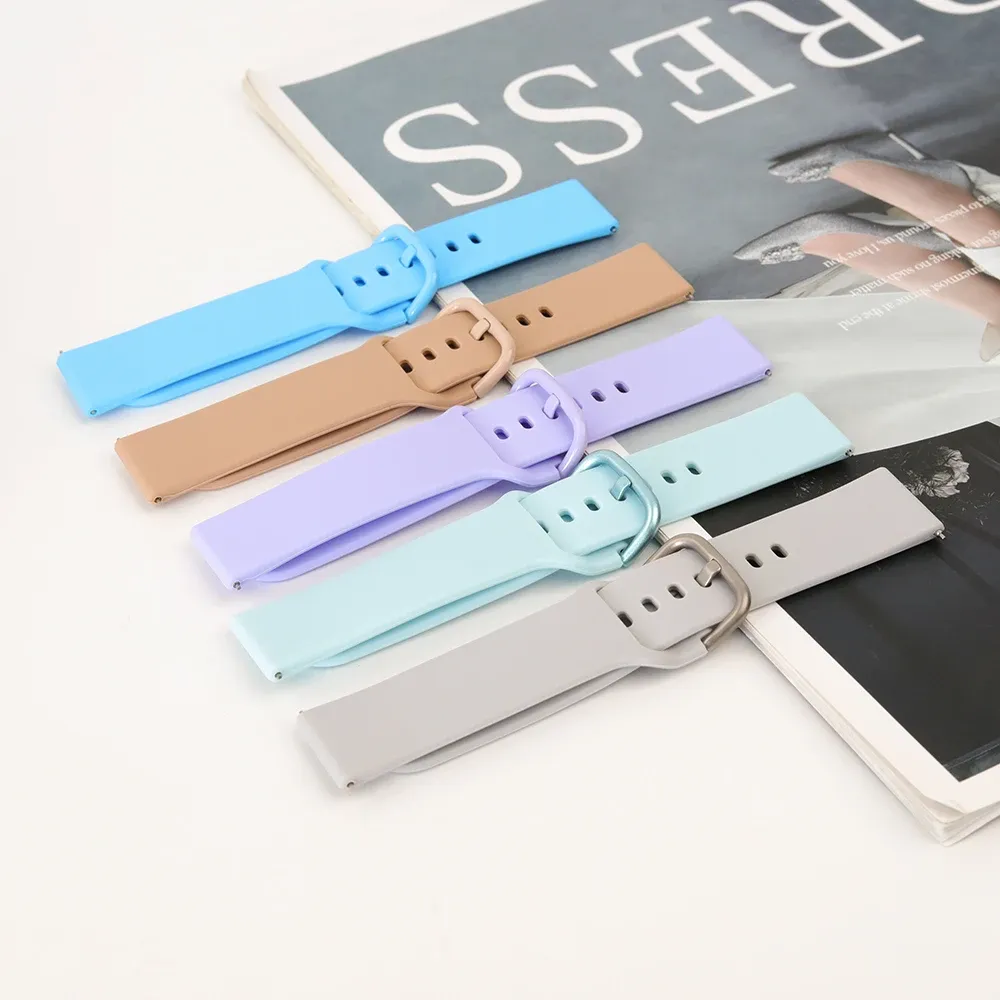 Bracelet silicone fixation rapide 20 et 22 mm Amazfit