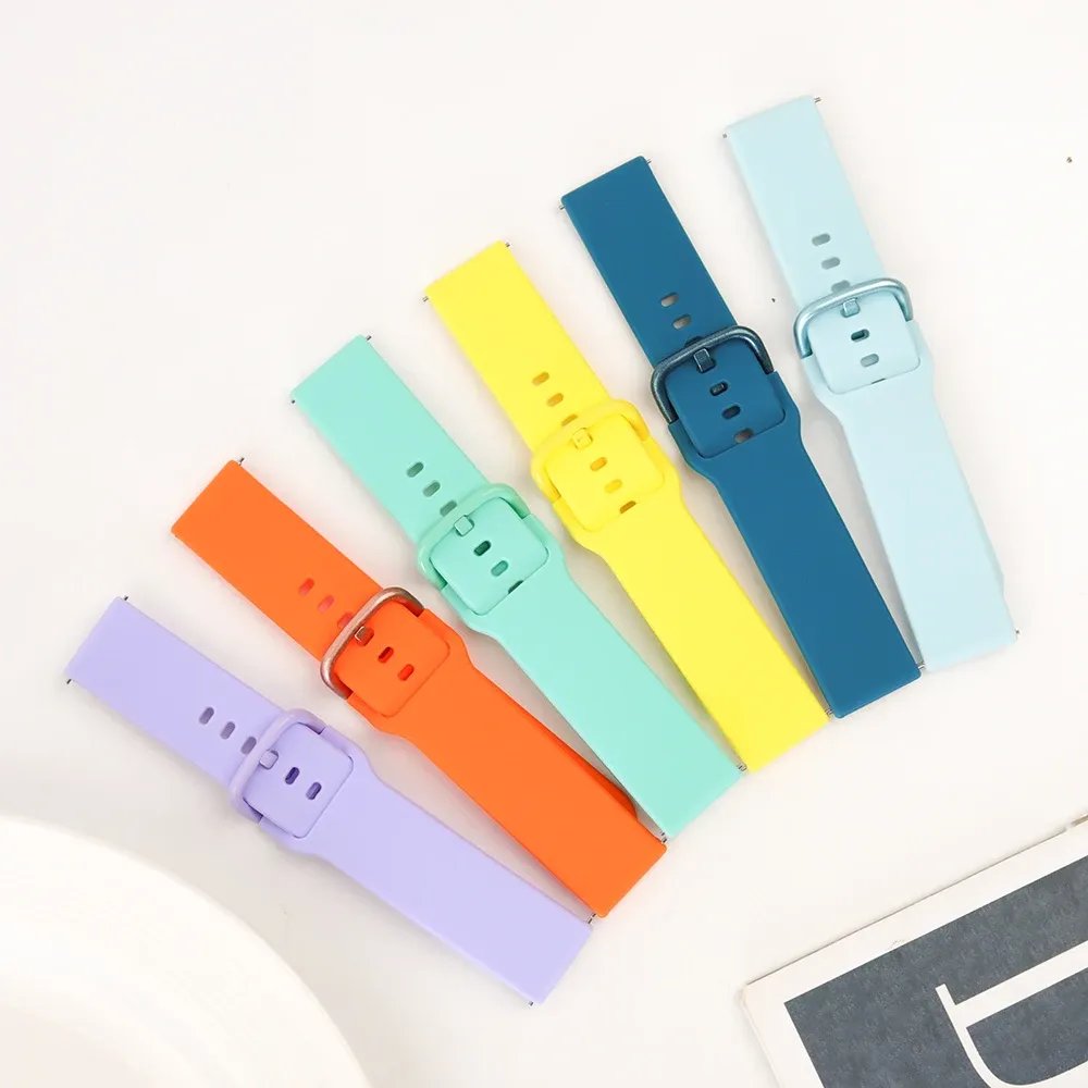 Bracelet silicone fixation rapide 20 et 22 mm Amazfit
