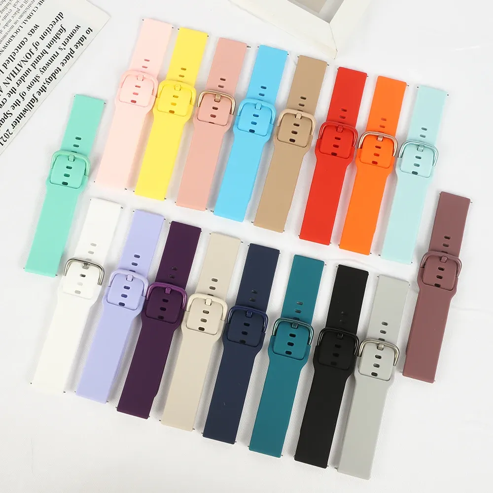 Bracelet silicone fixation rapide 20 et 22 mm Amazfit