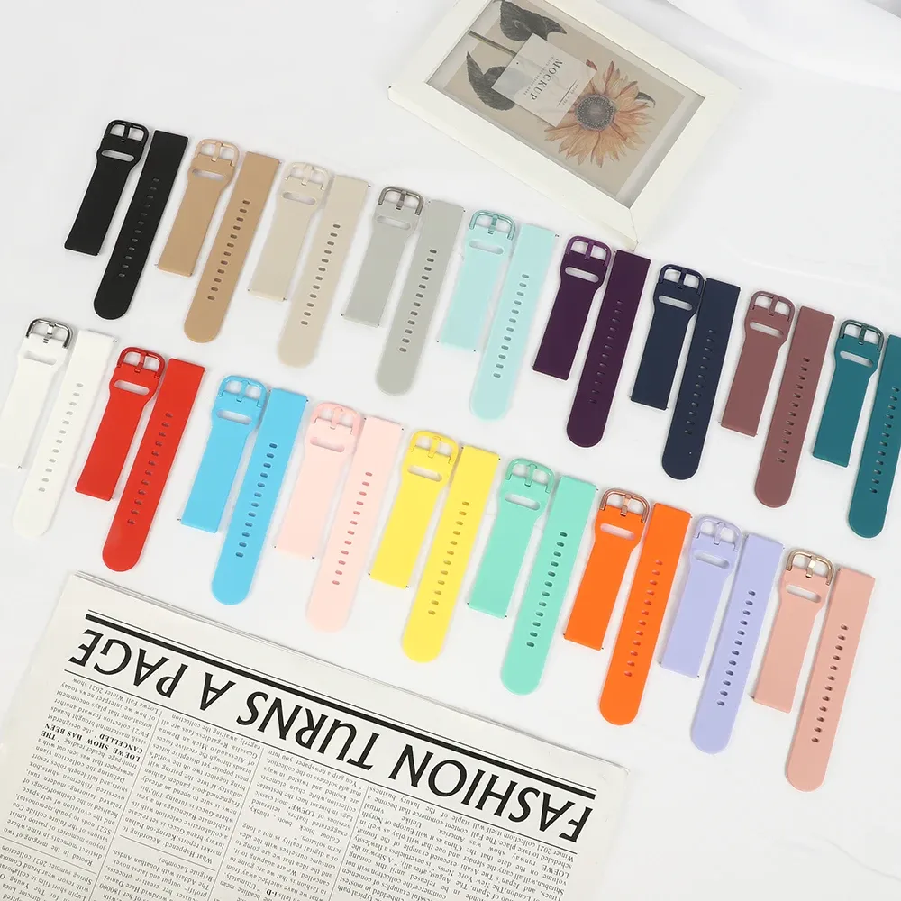 Bracelet silicone fixation rapide 20 et 22 mm Amazfit