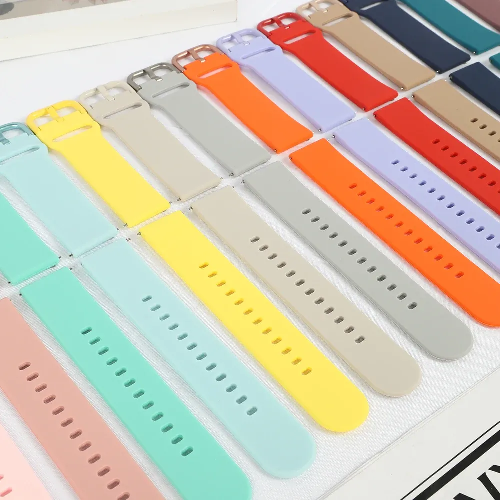 Bracelet silicone fixation rapide 20 et 22 mm Amazfit