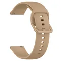 Bracelet silicone fixation rapide 20 et 22 mm Amazfit – Couleur du bracelet Milk Tea