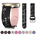 Bracelet silicone floral 18 à 22 mm pour Samsung et Huawei – 1